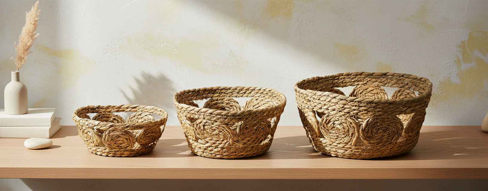 Bali 3er Set Körbe aus Seegras beige - tinkie.de