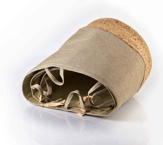Amparo 3er Set Aufbewahrungskörbe aus Stoff Beige 42/39/34 cm - tinkie.de