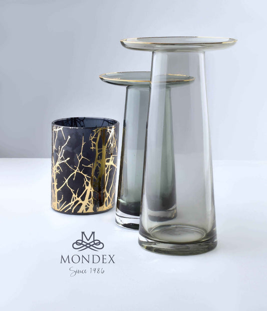 Serenite Vase mit Rand grau - tinkie.de