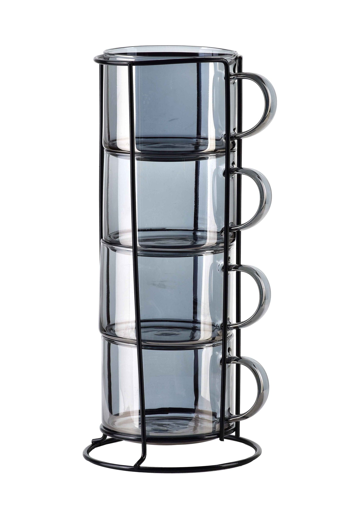 Peter Grey Set mit 4 Tassen auf einem Ständer 350 ml