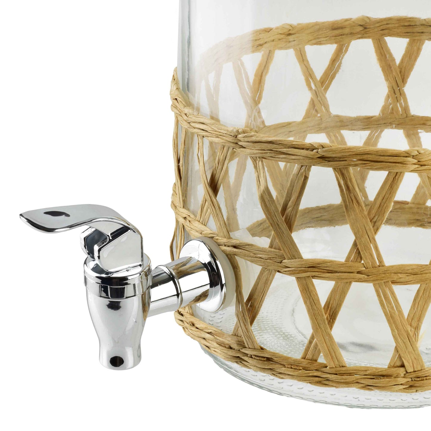 Modern Kitchen Glasbehälter mit Ausguss 3 5 l geflochten