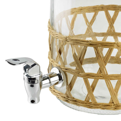 Modern Kitchen Glasbehälter mit Ausguss 3 5 l geflochten