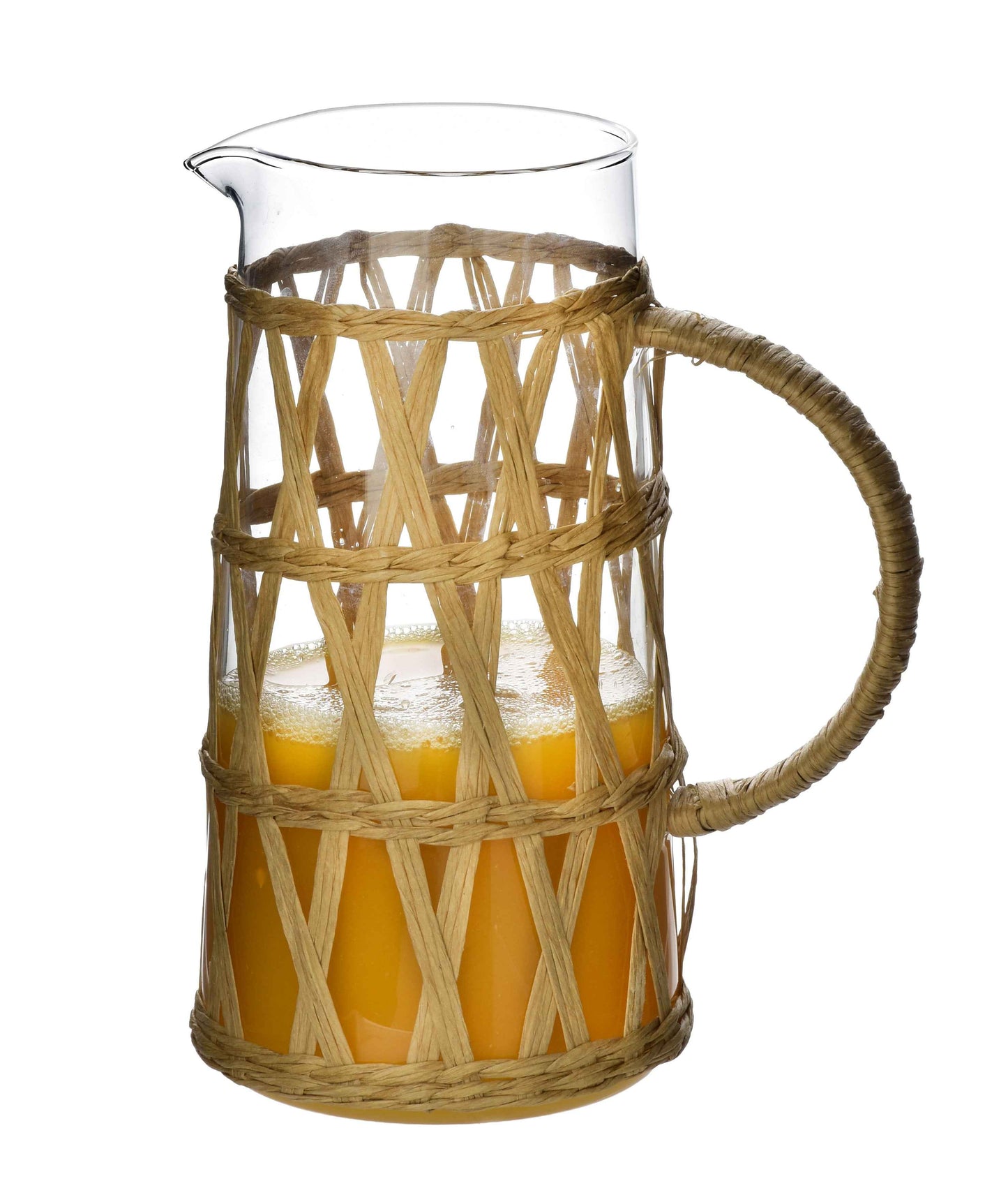 Modern Kitchen Glaskanne 1 1 l mit Boho Flechtmuster
