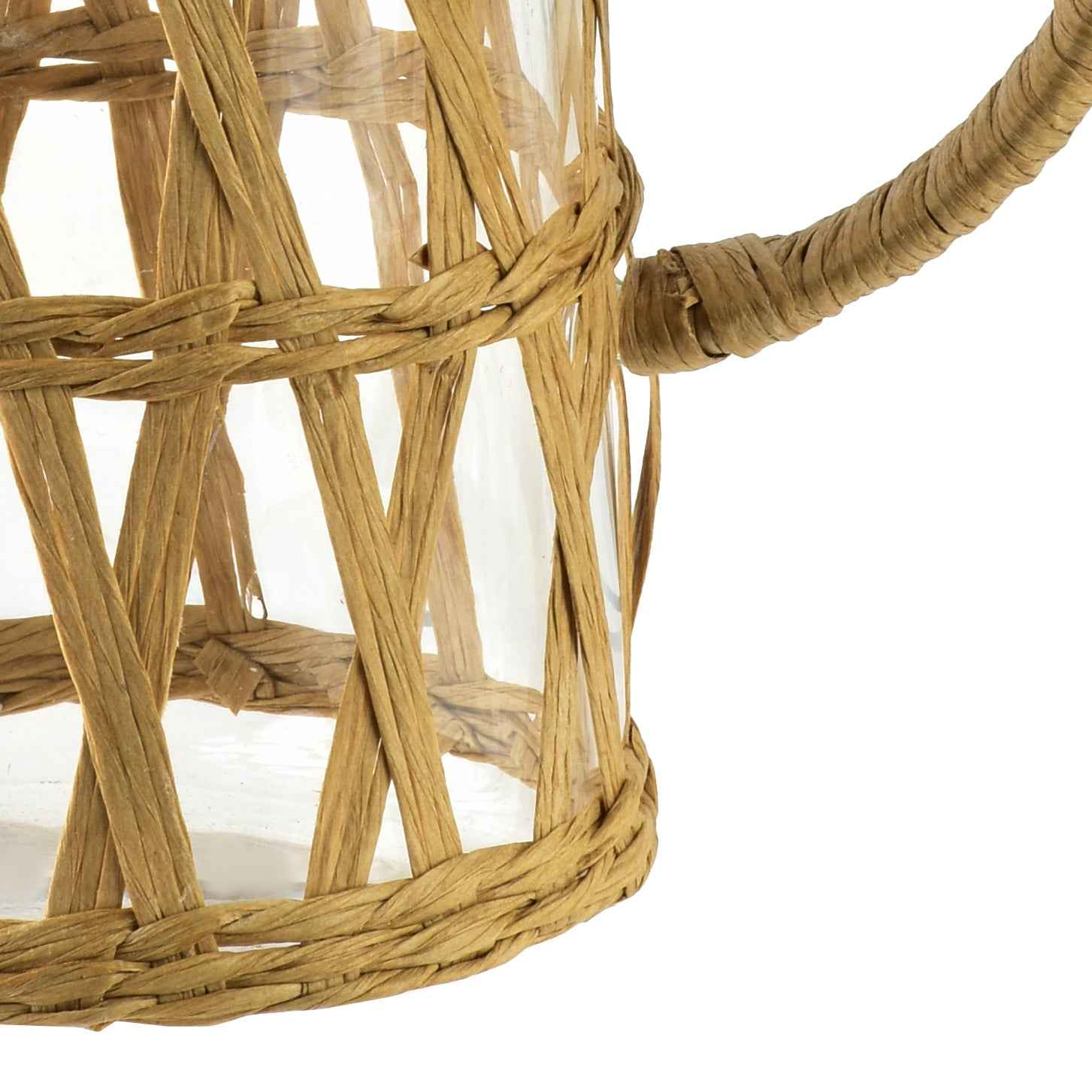 Modern Kitchen Glaskanne 1 1 l mit Boho Flechtmuster