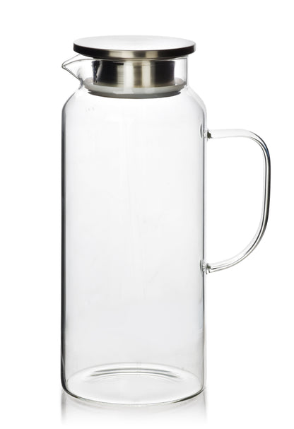 Modern Kitchen Krug mit Deckel aus Borosilikatglas 1 9 l - Tinkie