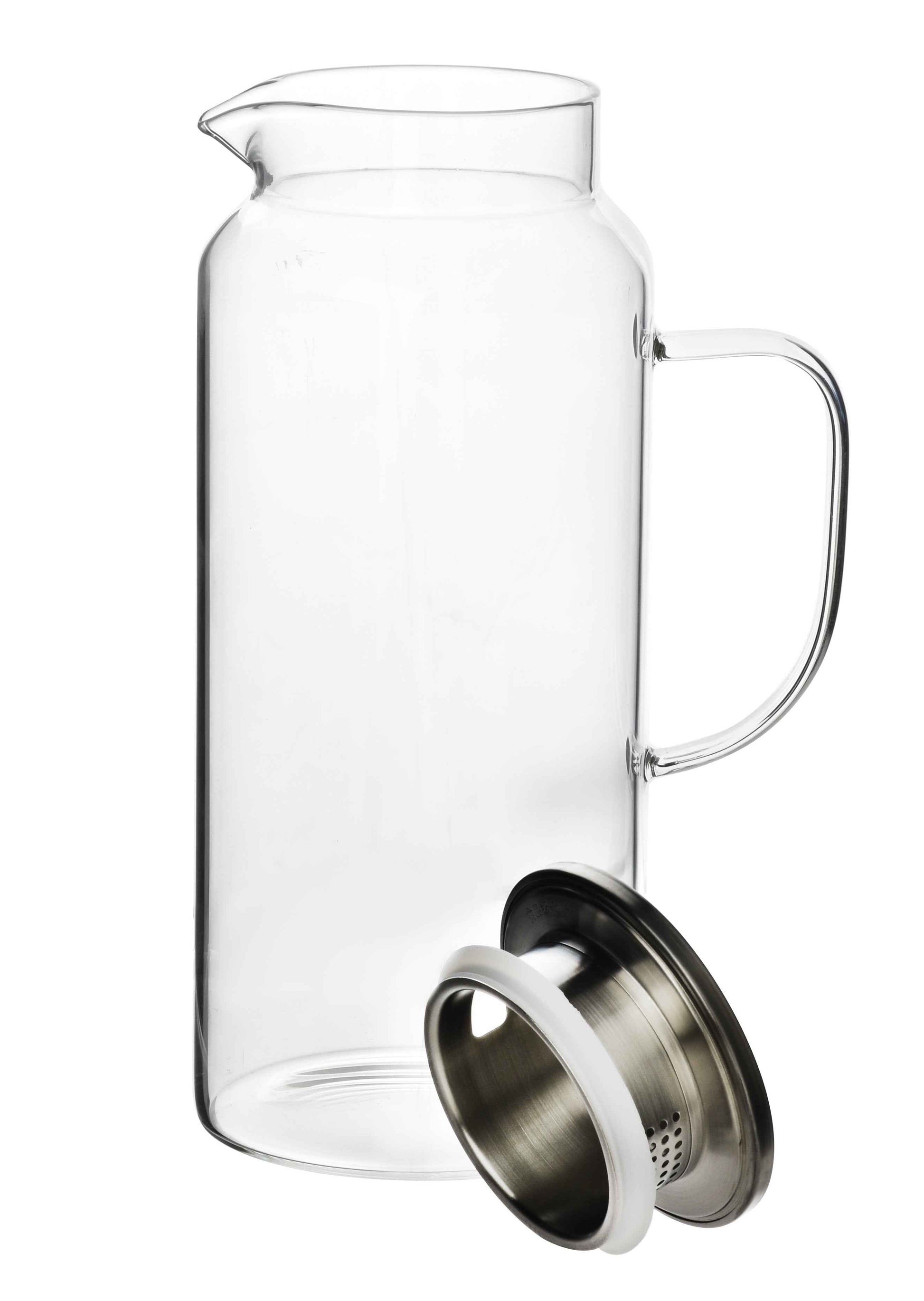 Modern Kitchen Krug mit Deckel aus Borosilikatglas 1 9 l