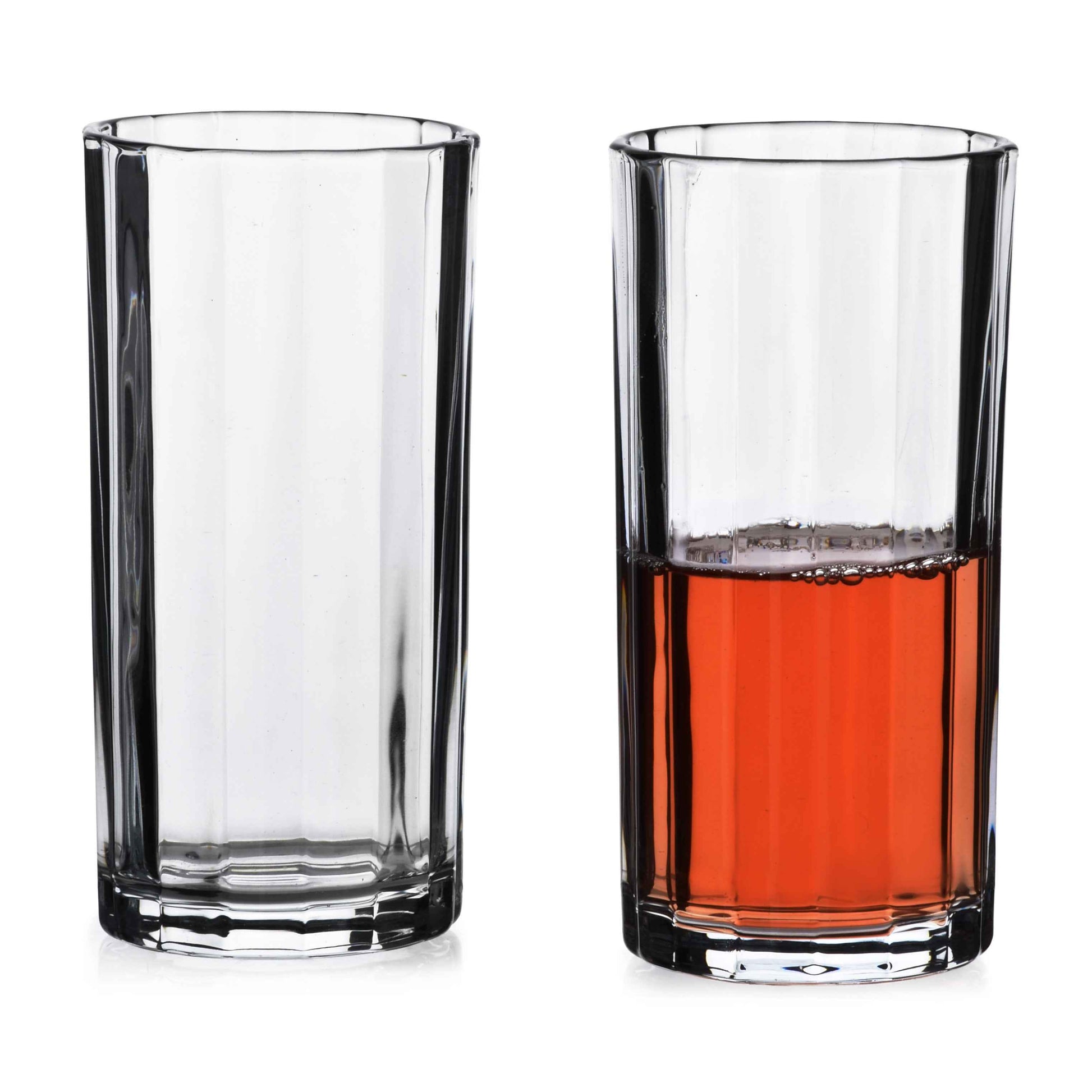 Elise Stripes Set mit 4 Gläsern 360 ml transparent