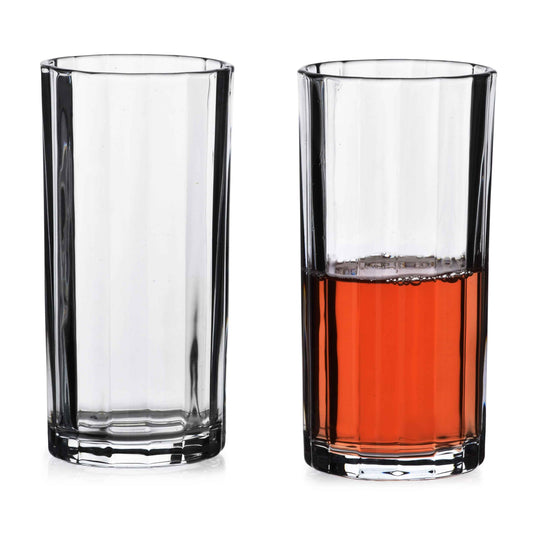 Elise Stripes Set mit 4 Gläsern 360 ml transparent