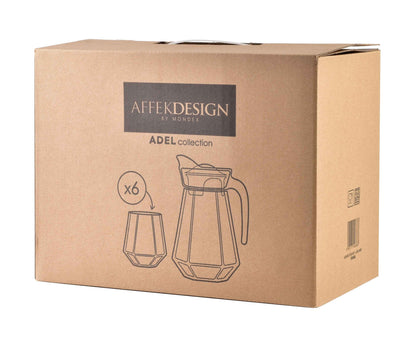 Adel Set aus Kanne 6 Gläsern 1 4 l ml