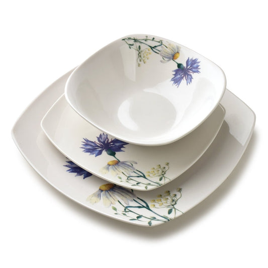 LEA Cornflower 18 teiliges Geschirrset Schüssel 16 5 cm 500 ml / 18 cm / 24 cm - tinkie.de