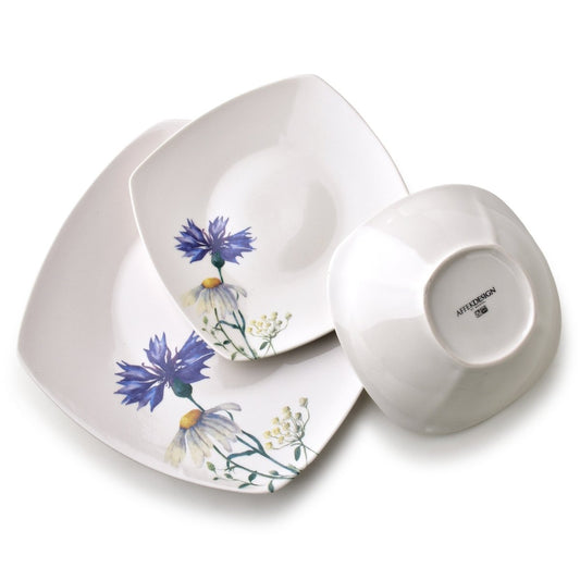 LEA Cornflower 18 teiliges Geschirrset Schüssel 16 5 cm 500 ml / 18 cm / 24 cm - tinkie.de