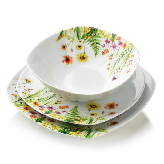 LEA Gelb 18 teiliges Geschirrset Schüssel 500 ml 16 5/19 5/22 cm - tinkie.de
