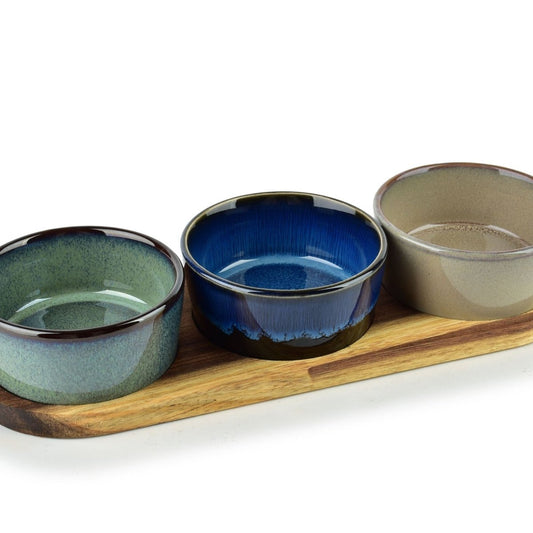 Modern Kitchen Schneidebrett mit 3 Schalen () 110 ml - tinkie.de