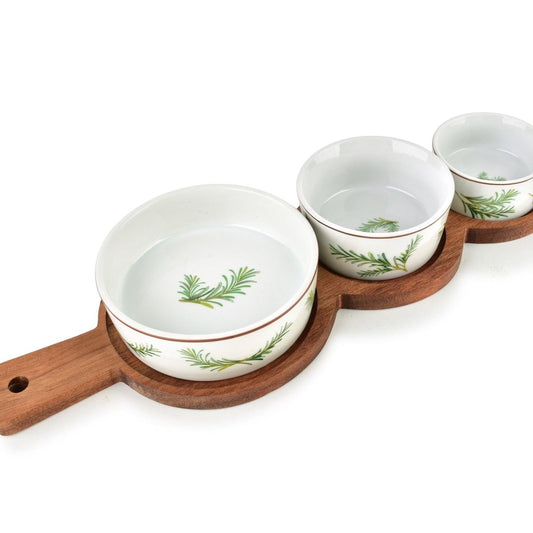 Modern Kitchen Schneidebrett mit 3 Schalen ( ) – Rosmarin - tinkie.de