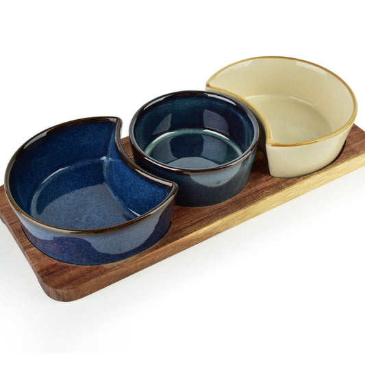 Modern Kitchen Schneidebrett mit 3 Schalen x () ml 120 ml - tinkie.de