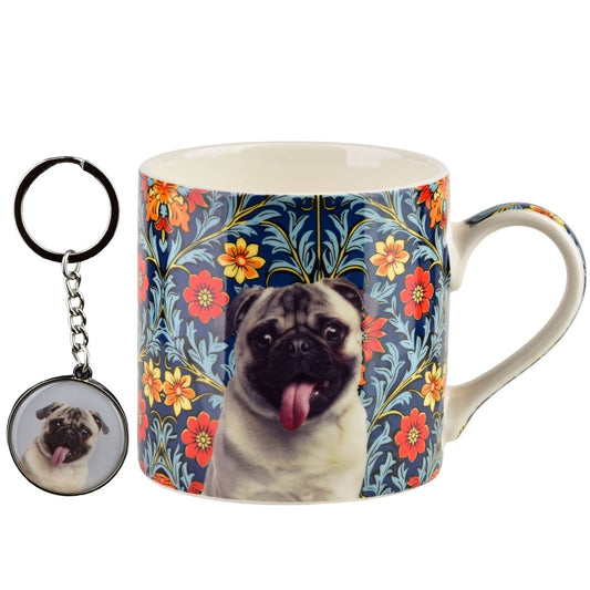 Noya Becher mit Schlüsselanhänger 380 ml Mops - tinkie.de