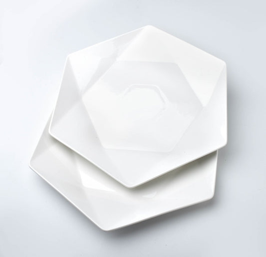 Ralph White Set mit 2 flachen Tellern - tinkie.de