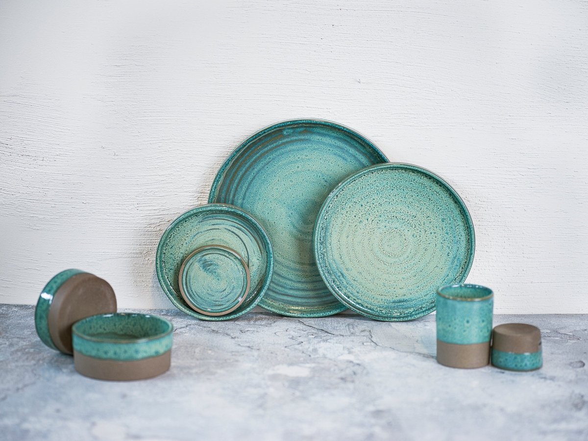 Basalt Ocean Green Teller Flach DESIGN BY CHARLOTTE - Teller - tinkie.de